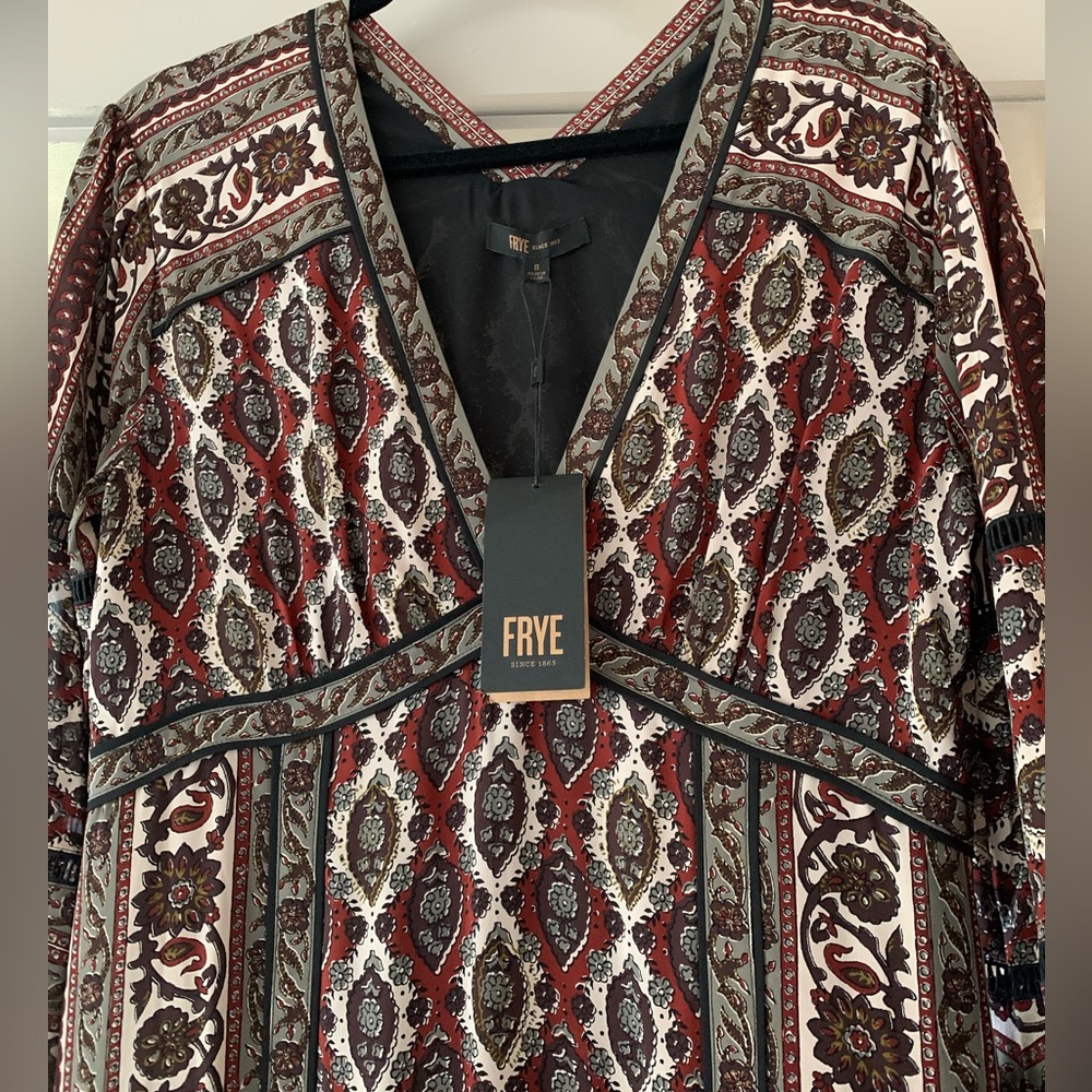 Frey long viscose dress